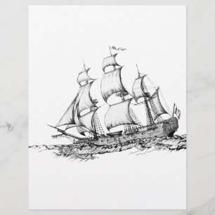 Prospectus 21,6 Cm X 24,94 Cm bateaux sur l'eau