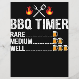 Prospectus 21,6 Cm X 24,94 Cm BBQ BBQ Timer Drinking Grilling Grill Beer