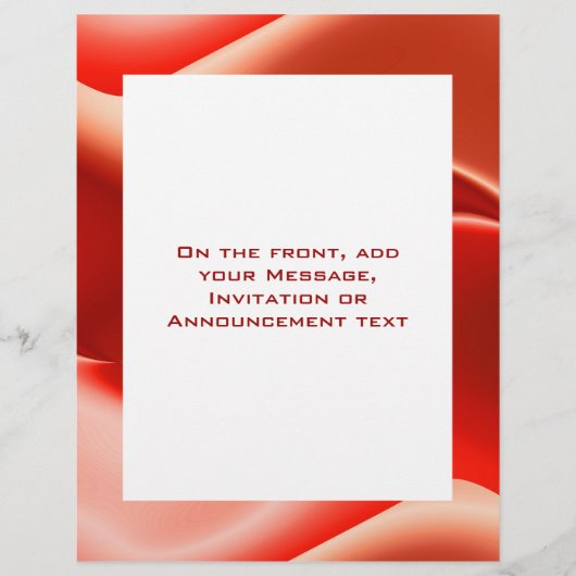 Prospectus 21,6 Cm X 24,94 Cm beau rouge (Devant)