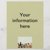 Prospectus 21,6 Cm X 24,94 Cm Beaucoup de chiens Dépliants Collage (Dos)