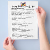 Prospectus 21,6 Cm X 24,94 Cm Bébé brasse Mad Libs jeu (main)