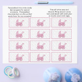 Prospectus 21,6 Cm X 24,94 Cm Bébé Buggy Candybar Wrappers (rose) (Simple)