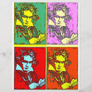 Prospectus 21,6 Cm X 24,94 Cm Beethoven pop-art