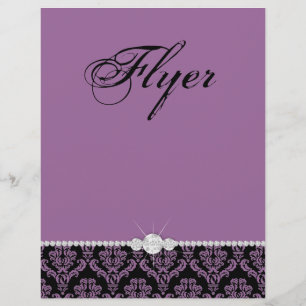 Prospectus 21,6 Cm X 24,94 Cm Bijoux Circulaire Salon de cheveux Damask Classy M
