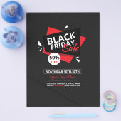 Prospectus 21,6 Cm X 24,94 Cm Black Friday Sale Flyer (Simple)