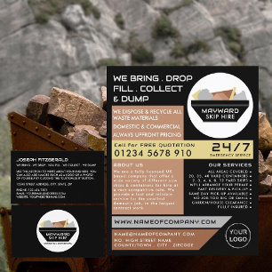 Prospectus 21,6 Cm X 24,94 Cm Black Rubbish Skip, Skip/Dumster Company