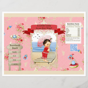 Prospectus 21,6 Cm X 24,94 Cm Boardwalk Victoriana Beach Summer Chip Sac