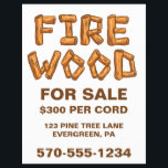 Prospectus 21,6 Cm X 24,94 Cm Bois de chauffage professionnel à vendre Flyer per<br><div class="desc">Faites la promotion de votre entreprise de bois de feu avec ce prospectus facile à customiser. Ce prospectus accrocheur a le message FIRE WOOD FOR SALE avec les mots FIRE WOOD en lettres de bois. Le reste du texte de ce dépliant peut être facilement customisé avec vos propres informations.</div>