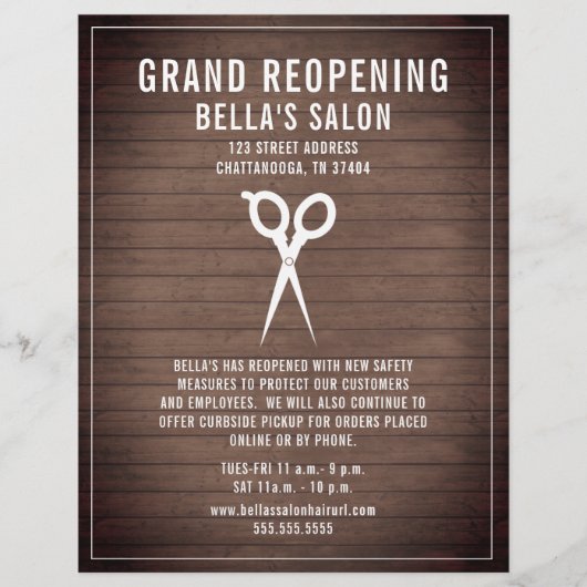 Prospectus 21,6 Cm X 24,94 Cm Bois de rustic (Devant)