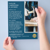 Prospectus 21,6 Cm X 24,94 Cm Bois et marteau, menuiserie, charpentier (main)