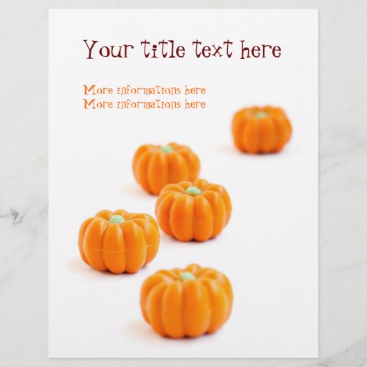 Prospectus 21,6 Cm X 24,94 Cm Bonbons citrouilles d'Halloween (Devant)