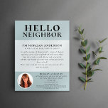 Prospectus 21,6 Cm X 24,94 Cm Bonjour Voisin Marketing Immobilier Introduction<br><div class="desc">Sensibilisez votre marque et créez de nouvelles pistes grâce à ce dépliant de marketing immobilier HELLO VOISIN. Le design moderne attirera l'oeil de vos clients potentiels et leur fera savoir que vous êtes l'agent immobilier sympathique et compétent qui comprend leur quartier aussi bien qu'ils le font !</div>