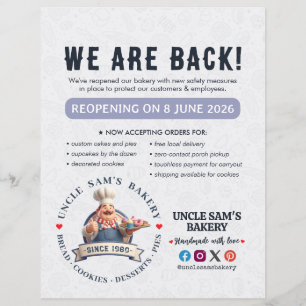 Prospectus 21,6 Cm X 24,94 Cm Boulangerie Pâtisserie Chef Pâtissier Desserts Gra