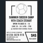 Prospectus 21,6 Cm X 24,94 Cm Boule de football noir et blanc, Campement de foot<br><div class="desc">Boule De Football Noir & Blanc,  Flyers Publicitaires De Camp De Football Par Le Magasin Carte de visite.</div>