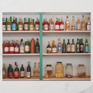 Prospectus 21,6 Cm X 24,94 Cm Bouteilles de liqueur