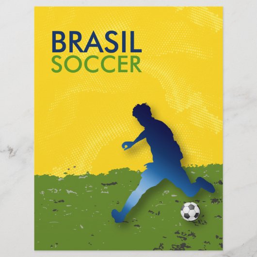 Prospectus 21,6 Cm X 24,94 Cm Brasil Football (Devant)