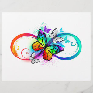 Prospectus 21,6 Cm X 24,94 Cm Bright infinity with rainbow butterfly