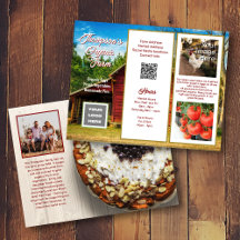 Brochure d'entreprise agricole Code QR Photos À pr