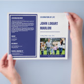 Prospectus 21,6 Cm X 24,94 Cm Brochure du programme funéraire imprimable (main)