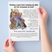 Prospectus 21,6 Cm X 24,94 Cm Brochure ménagère (entièrement personnalisable) (main)