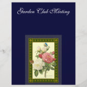 Prospectus 21,6 Cm X 24,94 Cm Brochure personnalisée Roses blanches rouges botan (Dos)