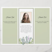 Prospectus 21,6 Cm X 24,94 Cm Brochure photo professionnelle Eucalyptus (Dos)