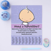 Prospectus 21,6 Cm X 24,94 Cm Brochure promotionnelle de garde d'enfants (Simple)