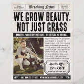 Prospectus 21,6 Cm X 24,94 Cm Brochure, Retro Lawn & Garden Service (Devant)