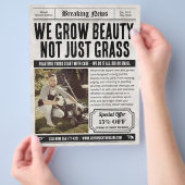 Prospectus 21,6 Cm X 24,94 Cm Brochure, Retro Lawn & Garden Service (main)