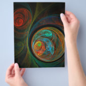 Prospectus 21,6 Cm X 24,94 Cm Brochure sur l'art Abstrait de renaissance (main)