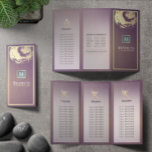 Prospectus 21,6 Cm X 24,94 Cm Brochure Yoga Studio Tri-Fold Purple Gold ZEN Sign<br><div class="desc">Elégant Yoga and Massage Therapy Studio Brochures Tri-Fold Modèle - Elégant Faux Gold Foil Brushstrokes Symbole ZEN sur Magenta Purple Arrière - plan. Idéal pour YOGA Méditation Instructor / Massage Therapy Facile à customiser avec votre propre texte et images - faites-le le vôtre.</div>