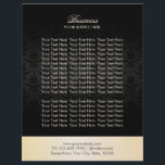 Prospectus 21,6 Cm X 24,94 Cm Brochures élégantes Gold & Black Damask<br><div class="desc">Brochures élégantes Gold & Black Damask modernes.</div>