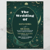 Prospectus 21,6 Cm X 24,94 Cm Budget Emerald Green Gold CelestiMariage (Devant)