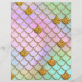 Prospectus 21,6 Cm X 24,94 Cm Budget Mermaid 1ère fête d'anniversaire (Dos)