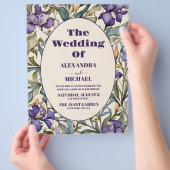 Prospectus 21,6 Cm X 24,94 Cm Budget Purple Iris Art Nouveau Mariage (main)