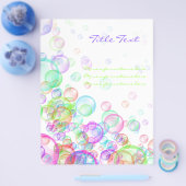 Prospectus 21,6 Cm X 24,94 Cm Bulles de savon (Simple)