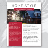 Prospectus 21,6 Cm X 24,94 Cm Bulletin immobilier Septembre