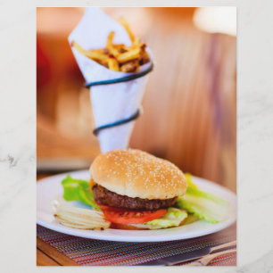 Prospectus 21,6 Cm X 24,94 Cm Burger et frites