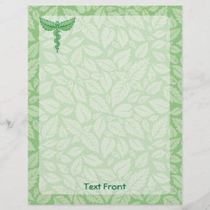 Prospectus 21,6 Cm X 24,94 Cm Caduceus avec prospectus Arrière - plan Feuille