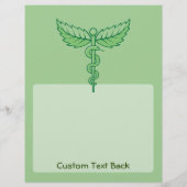 Prospectus 21,6 Cm X 24,94 Cm Caduceus avec prospectus Feuille (Dos)