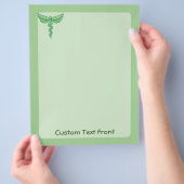 Prospectus 21,6 Cm X 24,94 Cm Caduceus avec prospectus Feuille (main)