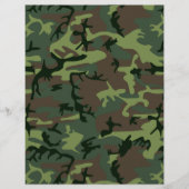 Prospectus 21,6 Cm X 24,94 Cm Camouflage Camo Green Brown Pattern (Devant)
