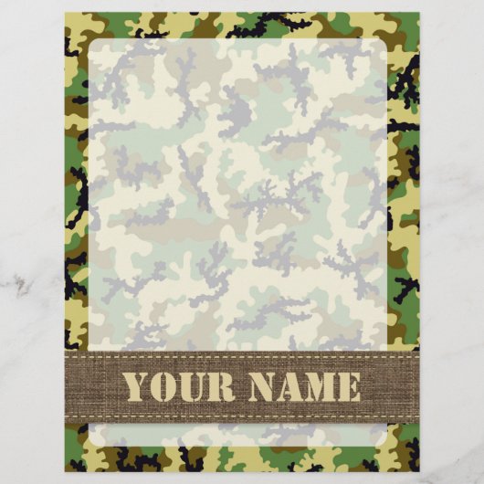 Prospectus 21,6 Cm X 24,94 Cm Camouflage des bois (Devant)