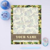 Prospectus 21,6 Cm X 24,94 Cm Camouflage des bois (Simple)