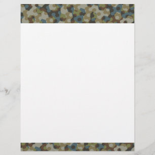 Prospectus 21,6 Cm X 24,94 Cm camouflage hexagone kaki