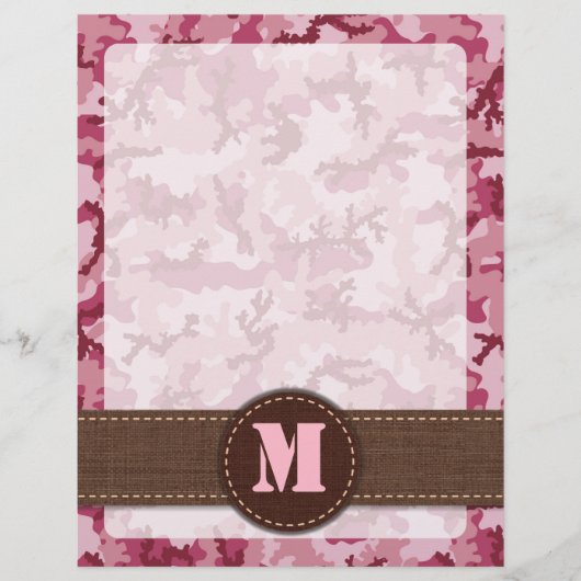 Prospectus 21,6 Cm X 24,94 Cm Camouflage rose (Devant)