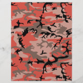 Prospectus 21,6 Cm X 24,94 Cm Camouflage rouge et Brown, Armée (Dos)