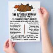 Prospectus 21,6 Cm X 24,94 Cm Camping, Parc de vacances Publicité (main)