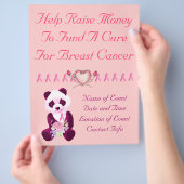 Prospectus 21,6 Cm X 24,94 Cm Cancer du sein Panda Ours (main)
