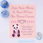 Prospectus 21,6 Cm X 24,94 Cm Cancer du sein Panda Ours (Simple)